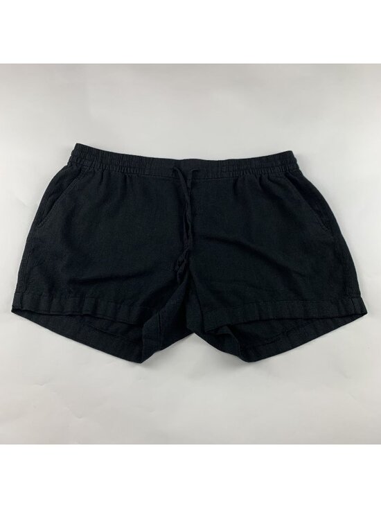 Old Navy Pants - Old Navy Black Linen Blend Pull On Shorts XL